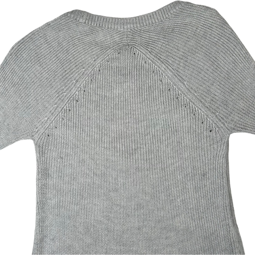 Lululemon Cabin Yogi Long Sleeve White / Heathered Light Grey‎ W3G52S Size 4 - Picture 8 of 12